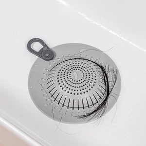 Shower Drain Strainer Silicone 3 PCS Double Filtration Anti Slip Design - Picture 1 of 5