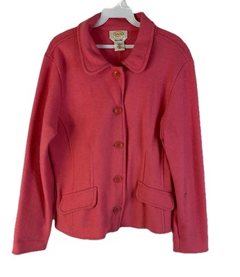 Cárdigan Suéter Abrigo Rosa Envejecido Vintage Años 90 Para Mujer Grande Alpaca Foto 1 de 4