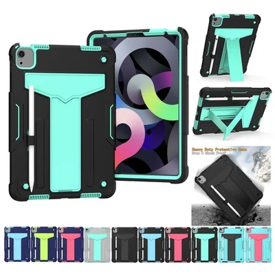 Shockproof Bicolor Hybrid Armor Grip Hard Stand Handy Case Cover For Apple iPad - Image 1 of 4