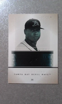 Delmon Young Devil Rays 2005 Skybox Autographics Future Signs WHITE PROOF ODD - Image 1 of 3