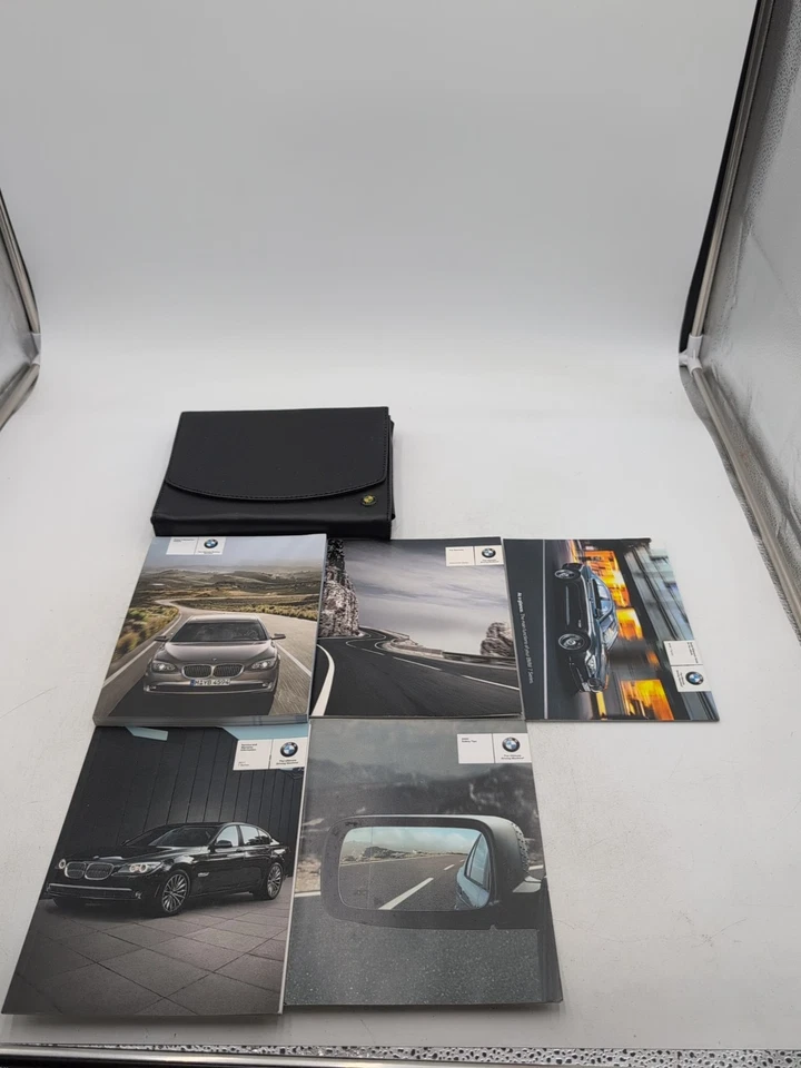 BMW 750i 750li 2011 fabricante de equipos originales conjunto de libros manuales del propietario con estuche Foto 1 de 4