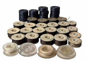 Lote de 40 Bobinas Hilo de Cuentas Azul Marino Marrón Nylon - Imagen 1 de 7
