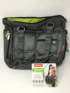 Fisher-Price Fastfinder Deluxe Fashion Diaper Tote Olive/Green Nylon - Picture 1 of 8