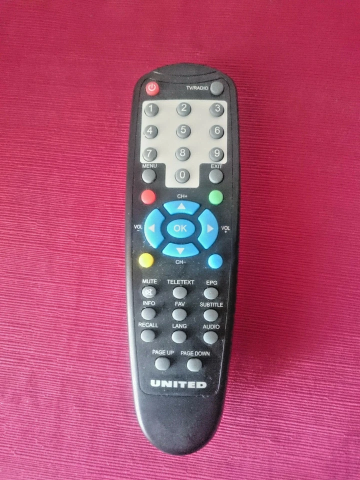 Telecomando UNITED sy-6018 ORIGINALE per Decoder TV - Immagine 1 di 1