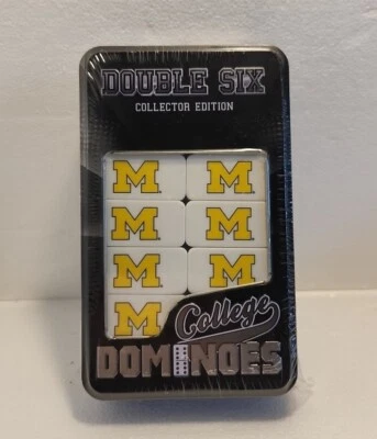 College Dominoes Double Six Collector Wolverines University of Michigan U Of M - Image 1 of 4