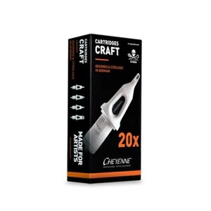 Cheyenne ORIGINAL Craft Tattoo Needle Cartridges Box of 10/20x Box - Imagen 1 de 4