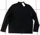 NWT Chicos Sweater Sz 3 XL Black Ribbed knit Mock neck pullover$59 F905