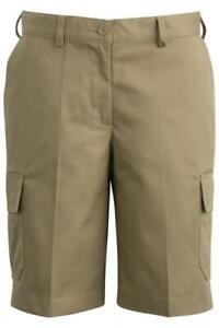 Edwards Women's Style 8468 Tan Utility Cargo Chino Shorts Size 18