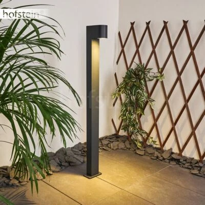 Außen Lampe Leuchte anthrazit Garten Wege Einfahrt Poller Sockel Hof Beleuchtung - Bild 1 von 4