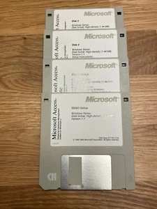 Vintage 1992 Microsoft Access Update 1.1 Database Management System Disk 1-4 - Picture 1 of 1