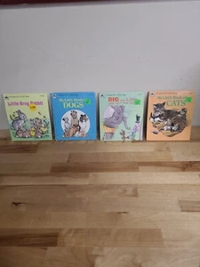 Lot of 4 Vintage 70s Golden Tell-A-Tale Children’s Books about Animals Hardcover - Picture 1 of 10