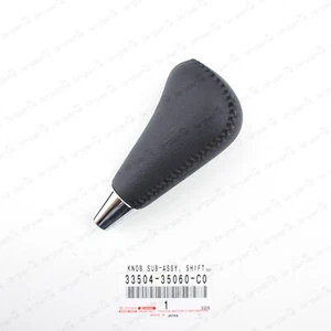 New Genuine Toyota 03-09 4Runner Shift Lever Knob Black Leather 33504-35060-C0 - Picture 1 of 8