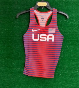 Women's Nike Pro Elite Team USA Track & Field Running Singlet AO8722-XXX Size M - Picture 1 of 4