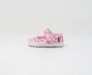 Polo Ralph Lauren Infant Crib New Born Babies Sandy Mary Jane Shoes 27251 - Pink - Picture 1 of 7