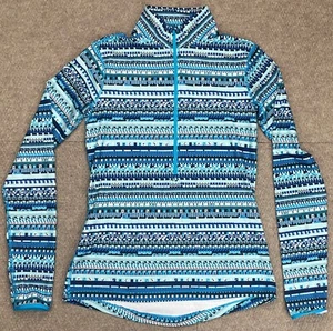 Nike Pro Dri Fit Warm 8 Bit 1/2 Zip Women's Long Sleeve Top Size Medium - Picture 1 of 10