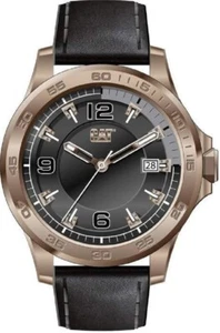 CAT 3HD Rose Gold Case Black Grey Dial Black Leather Strap Men's Watch AD1913412 - Picture 1 of 1