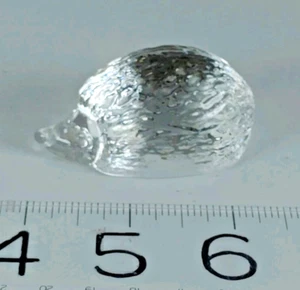 Vintage Glas Kristall Miniatur Igel Figur - Bild 1 von 6