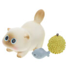 Pet Dolls Resin Girl Cat Figurines Collection Playset