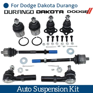 8 Pcs Suspension Steering Kits Tie Rod end & Ball Join For Dodge Dakota Durango - Bild 1 von 6