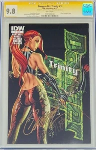 IDW Danger Girl Trinity #3 Variante JSC Firmado J. Scott Campbell & Nei CGC 9.8 SS - Imagen 1 de 1
