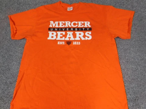 Mercer Bears Mens Shirt Extra Large Orange NCAA Basketball Cover