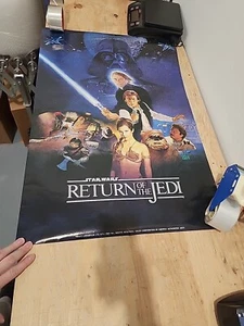 Vintage STAR WARS Return of the Jedi 1983' Original Movie Poster (G622) - Picture 1 of 8