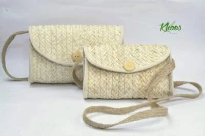 1pc Bag handbag purse women beach summer wallet shoulder wicker straw fashion - Image 1 of 3