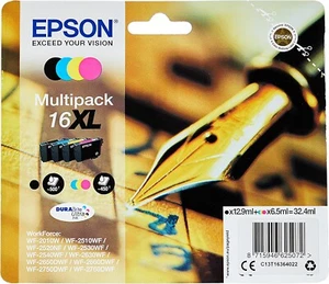 Epson Penna e Cruciverba Serie 16 XL, Multipack NERO CIANO GIALLO MAGENTA - Photo 1/4