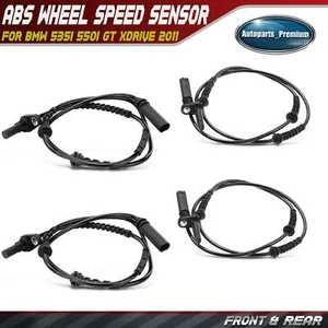 4pcs New Front & Rear ABS Wheel Speed Sensor for BMW 535i 550i GT xDrive 2011 - Picture 1 of 9