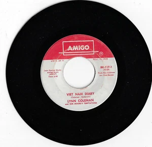 LYNN COLEMAN vietnam diary / who is the one U.S. AMIGO 45rpm RK-117 - Picture 1 of 1