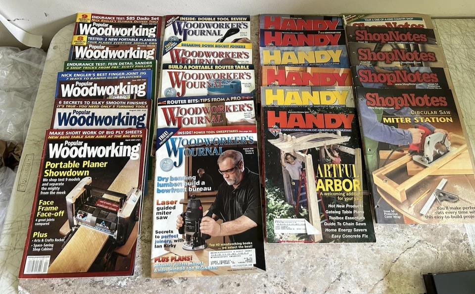 Woodworking Magazines  Lot of 22 - 4 Various Publications - Image 1 of 4