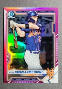 2021 Bowman Chrome Pete Crow Armstrong Fuchsia Refractor /199 - Picture 1 of 2