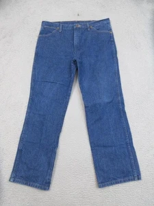 Wrangler 936PWD Jeans Herren 35x28 Blau Cowboy Schnitt Slim Fit Western Denim Workwear - Bild 1 von 19