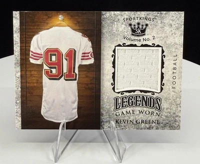 KEVIN GREENE 2020 SPORT KINGS LEGENDS GAME WORN PATCH #LSM-20 - Image 1 of 2