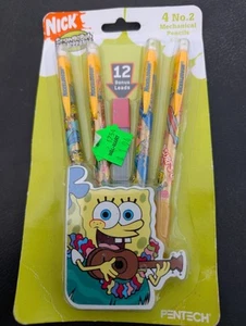 SPONGEBOB Schwammkopf Druckbleistifte Pentech 2005 Nick 1er Pack 4 Bleistifte - Bild 1 von 4