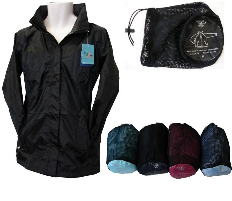 Atmungsaktive wasserdichte DAMENJACKE MIT TASCHE, GRÖSSEN 10-20, IN 5 FARBEN - Bild 1 von 1