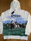 NWT XL Polo Ralph Lauren Stampede Equestrian Polo Horsemen Match Hoodie P Wing