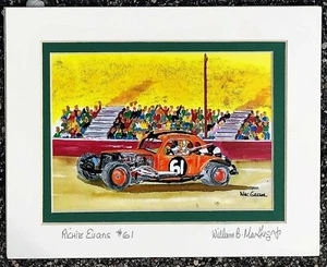 Richie Evans art print #61 Short Track Driver Stock Car Racing fan wall decor - Picture 1 of 4