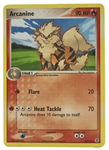 Arcanine 18/112 Rare Non Holo EX Fire Red Leaf Green WOTC NM w/eBay Tracking - Picture 1 of 3