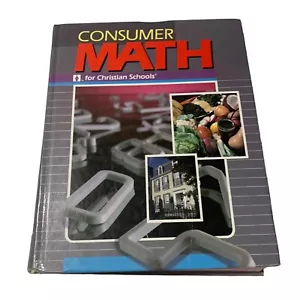 BJU Consumer Math Student Textbook Christian Schools Homeschool - Foto 1 di 1