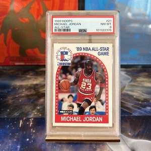 1989 Hoops Michael Jordan No. 21 All-Star PSA 8 - Picture 1 of 2