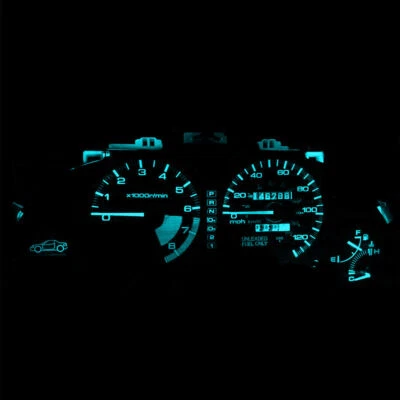 Ice Blue Gauge Cluster + Climate control Led Kit For Honda Civic del sol 1993-97 - Image 1 of 4