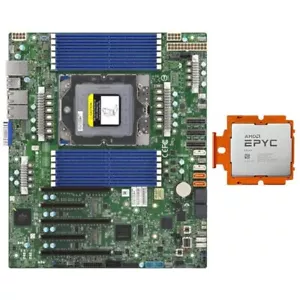 Supermicro H13SSL-N+AMD Genoa EPYC 9334 QS 2.70-3.90GHz 32-Cores CPU Combination - Picture 1 of 5