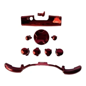 Replacement Chrome Red ABXY D Pad Custom Button Mod Kit for Xbox 360 Controller - Picture 1 of 4