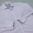 Twillory Shirt Mens 16.5 32-33 Button Up Long Sleeve Plaid Performance Tailored