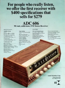ADC - Model 606 Receiver - Original Magazine Ad - - Imagen 1 de 1