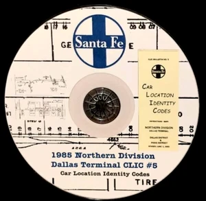 Atchison Topeka & Santa Fe 1985 Northern Div Dallas CLIC Buch 5 PDF-Seiten auf DVD - Bild 1 von 7