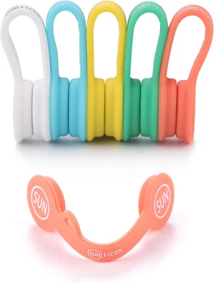 Cable Organizers Clips Magnetic Earbuds Cords Winder Bookmark Clips Whiteboard N - Image 1 of 4