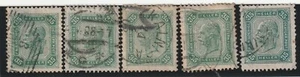 AUSTRIA, 1905, MI, 128, USADO, 5 SELLOS, LOS TIPOS NO FUERON COMPROBADOS. - Imagen 1 de 1
