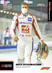 Lot of 10 ~ Mick Schumacher 2021 Topps NOW Formula 1 F1 ROOKIE Debut Race - Picture 1 of 2